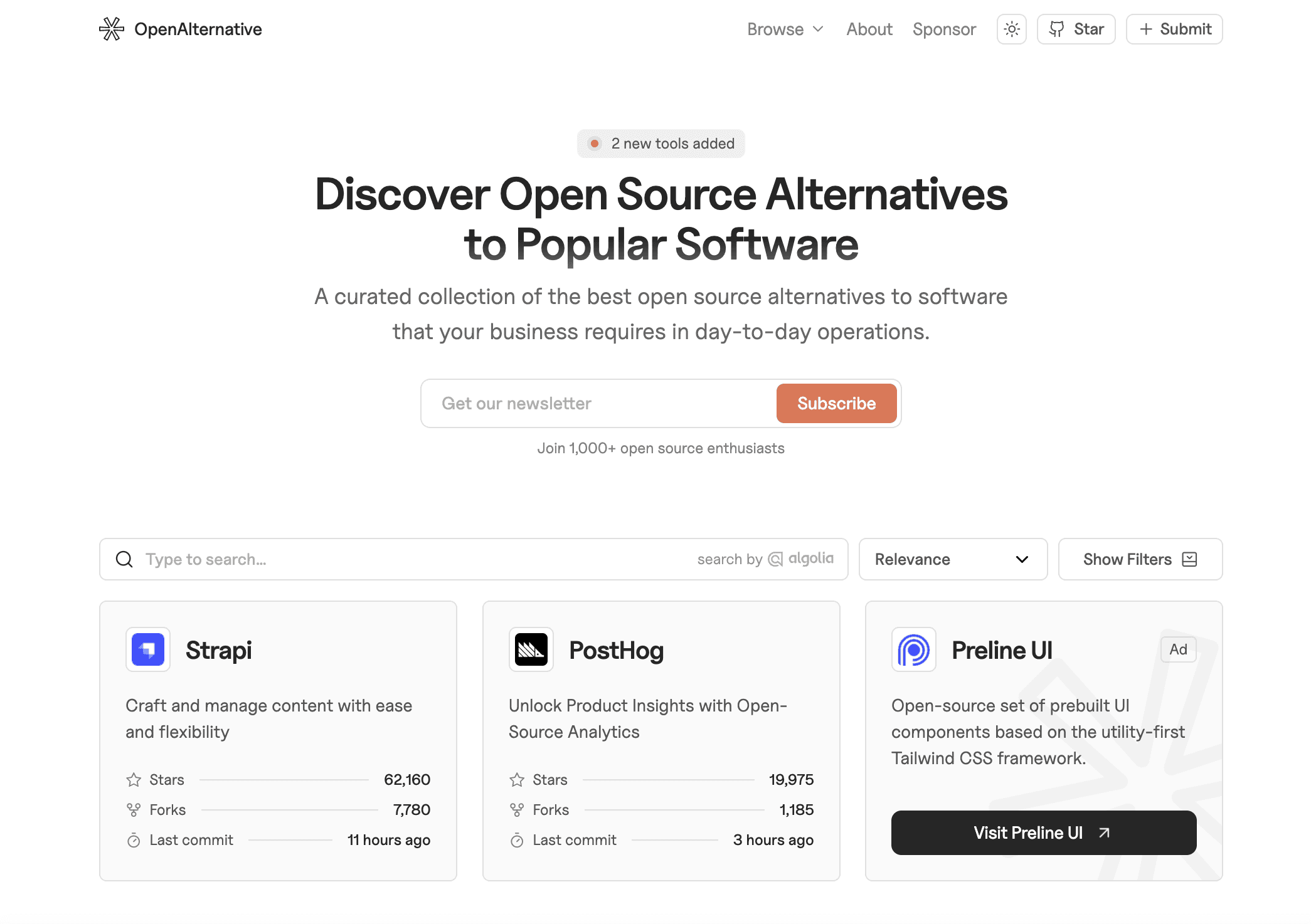 Sering Nemu Aplikasi/Web Open Source Bagus di sini